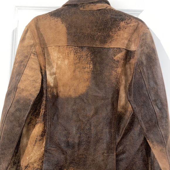 Men’s Bespoke Custom Brown/Caramel Soft Leather Suede Blazer - Picture 12 of 13